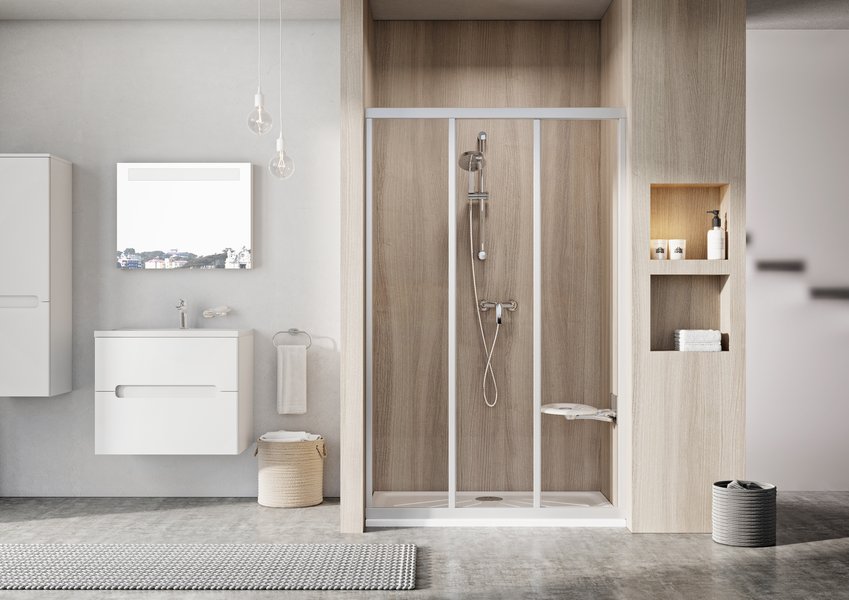 Душевая дверь Ravak Supernova ASDP3-110 см белый профиль, прозрачное стекло