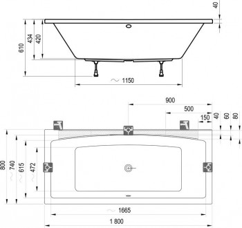  Ravak Formy 02 180x80